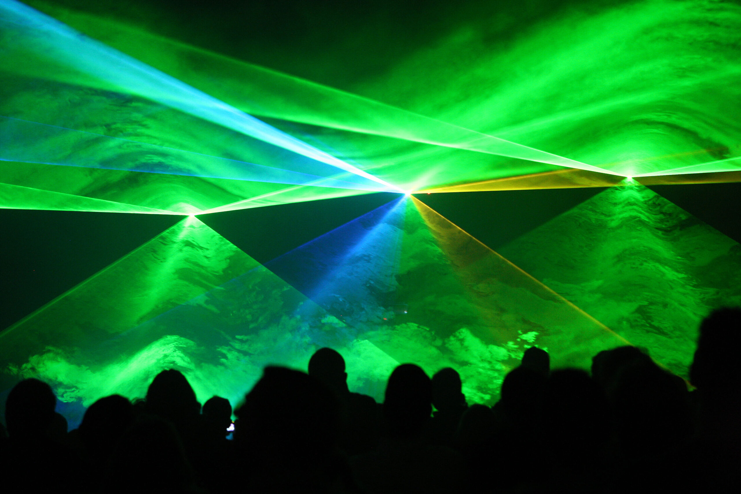 Lasershow im phaeno.