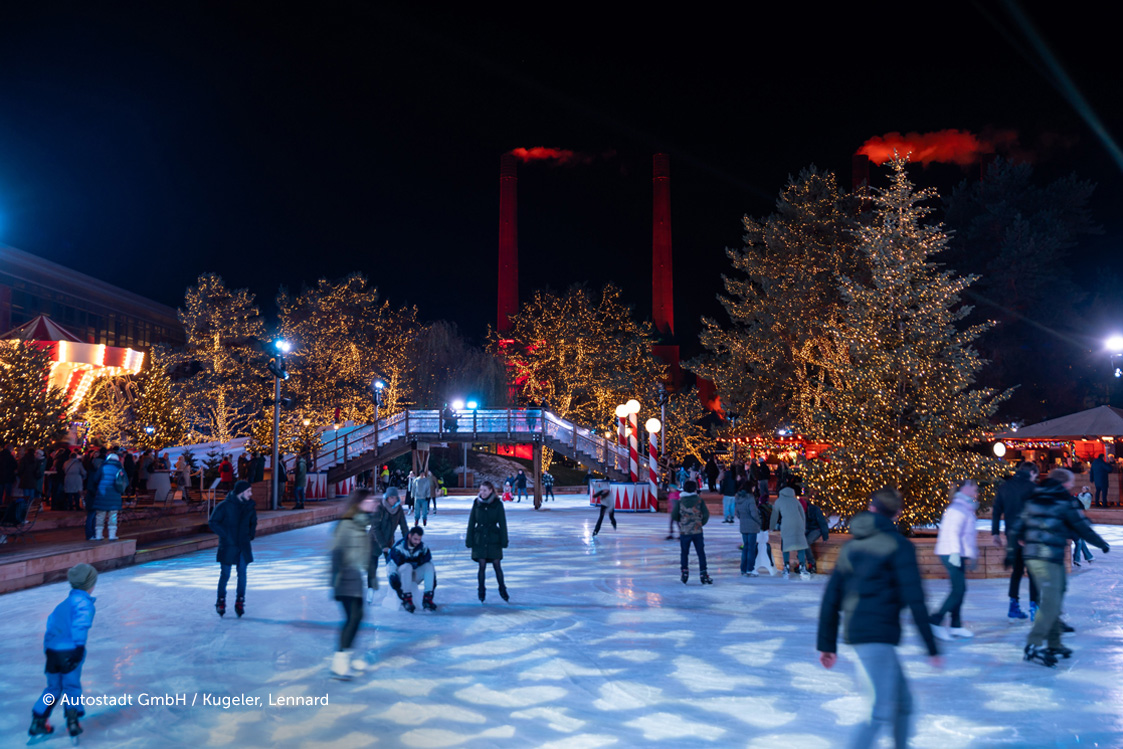 Winterevent auf der Eisfläche
