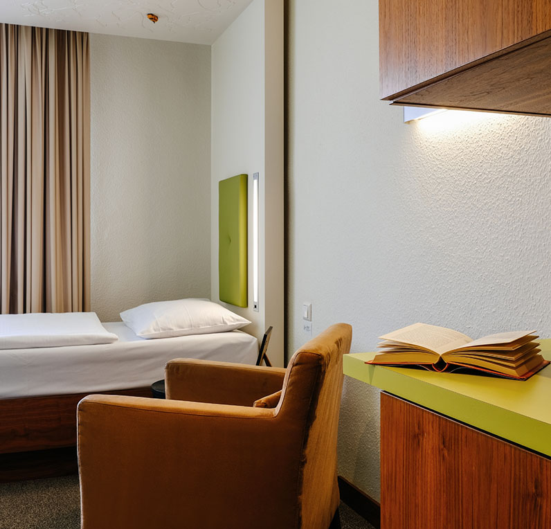 Einzelzimmer im Global Inn